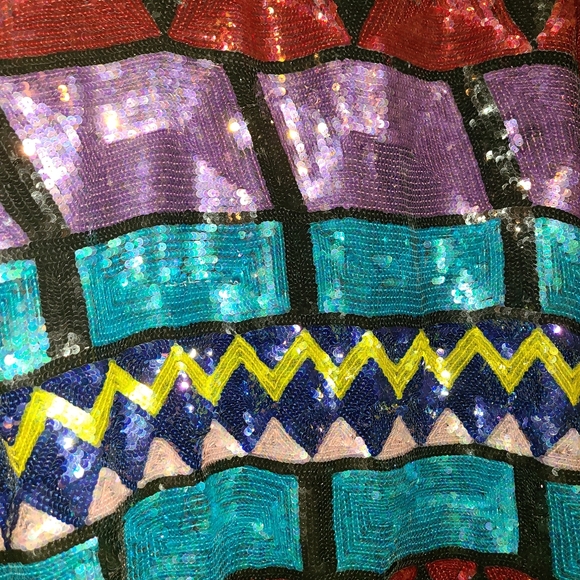 Vintage Joseph Le bon sequin on 100% pure silk jacket - Picture 4 of 4